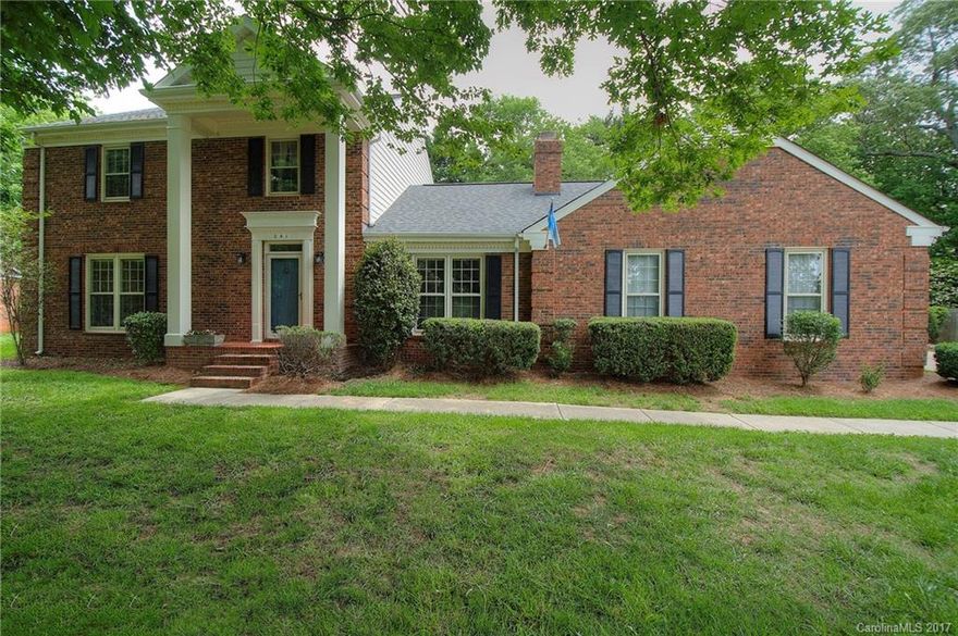 Classic 2-story, brick home in Sardis Plantation with 3 bedrooms, 2.5 baths, side-entry garage, gleaming pool & so much more! Kitchen features granite counters, stainless appliances & cozy window seat. Tons of natural light throughout the main and upper levels. Large family room features vaulted ceiling w/ accented wood beams and masonry f-place. Oak stair treads lead to 2nd floor. Sunroom looks onto the gorgeous pool area, perfect for entertaining. Refrigerator, W/D & flat screen TV all stay!