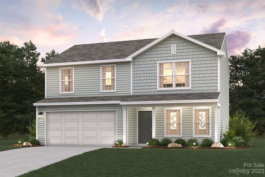 Come check out this BEAUTIFUL NEW 2-Story Home in the Oak Crossing Community! The desirable Davidson Plan boasts an open design encompassing the Living, Dining, and Kitchen spaces. The Kitchen has gorgeous cabinets, granite countertops, and Stainless-Steel Appliances (Including Range with a Microwave hood and Dishwasher). There is a Study and powder room on the 1st floor. All other bedrooms, including the primary suite, are on the 2nd floor. In addition, the primary suite has a private bath with dual vanity sinks and a walk-in closet. The other 2 bedrooms are well-sized and share another full-sized bath.   This desirable plan also includes an additional Game Room and a Walk-in Laundry room on the 2nd floor.