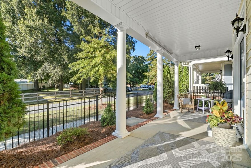 Charming Cottage style with an inviting front patio in a Storybook Setting.  Step into this one-of-a-kind cottage-style home that perfectly blends timeless character with modern comfort. From the moment you arrive, the front patio, fenced front yard, and sidewalk-lined street welcome you with warmth and charm.  Inside, you’ll find a meticulously maintained interior featuring warm neutral colors and craftsman-style crown molding. The beautiful kitchen offers granite countertops, a tiled backsplash, and a walk-in pantry with a pocket door—perfect for keeping everything organized. A spacious mudroom with laundry adds convenience and functionality. Upstairs, the primary suite feels like a private retreat with its tray ceiling, large walk-in closet, double vanity, and tiled walk-in shower. Two secondary bedrooms are generously sized and share another full bath with tub/shower combination. Enjoy the charm of small-town living just minutes from a pedestrian-friendly downtown, where you can step back in time and explore antique shops, ice cream parlors, coffee shops, pizza places, breweries, and wine shops. Plus, the new neighborhood park is only moments away—perfect for leisurely walks or weekend fun. This delightful home offers the best of both worlds: modern craftsmanship and timeless cottage appeal—all in a location that invites you to slow down and enjoy the simple pleasures of life.