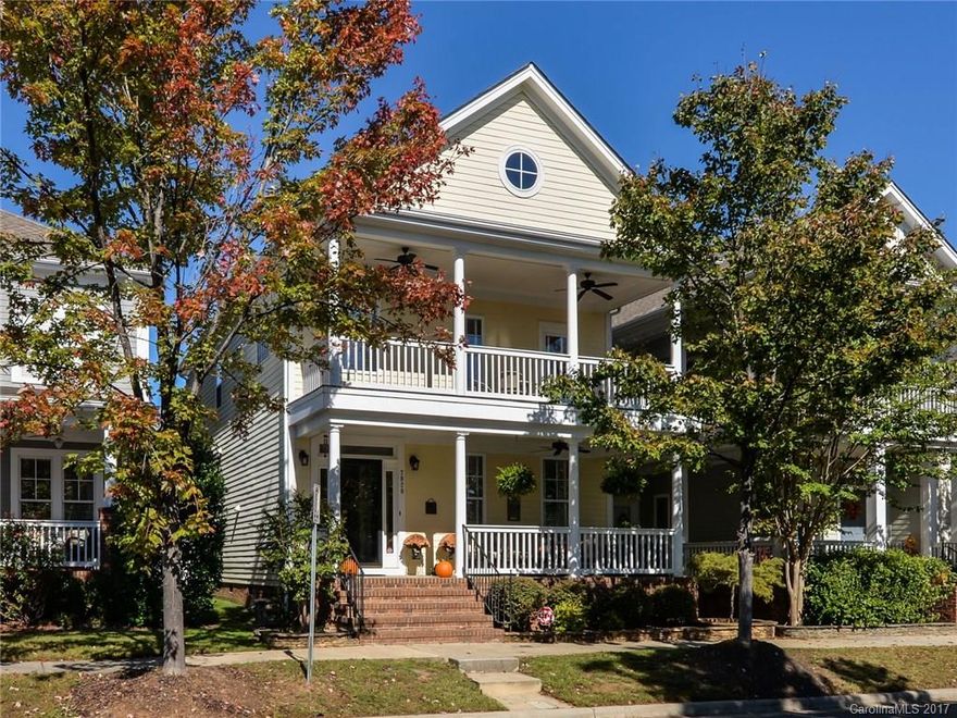 Prepare to be impressed with this immaculate 3BR, 2.5BA in highly desirable Blakeney Greens Neighborhood! You will love the kitchen that has been updated with quartz countertops, tile/glass backsplash, and stove has been converted to gas! Second level balcony overlooking park! Great location and convenient to everything! Across the street from Blakeney shopping. Great Ballantyne schools! This one will not disappoint!