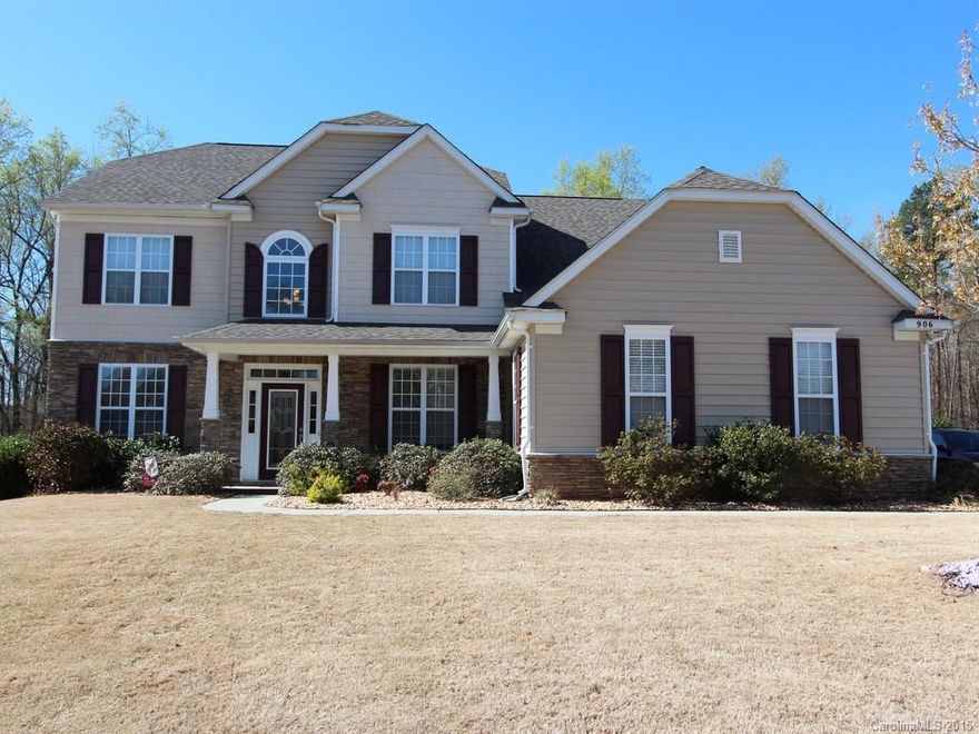 This fabulous two story house sits right on a cul-de-sac. First floor has a very big den that connects / opens to kitchen.  Large kitchen has a nice sized island and tons of counter and cabinet space.  All bedrooms are located on the upper floor. The 5th bedroom could be used as a really big bedroom or a massive rec room! Generous sized master bedroom has a great sitting area, walk in closet and a duel vanity bathroom.  Lot is almost an a full acre and a 3 car garage! Home is in great condition!