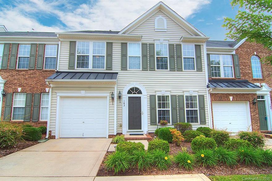 Beautiful townhome with tons of upgrades! Chair rail in dining room. Double crown molding in Great Room. Custom woodworking on fireplace surround. Newly painted neutral colors. Higher amp HVAC. Kitchen with granite countertops & backsplash. 42" cherry cabinets with pull out drawers. Spacious master suite with tray ceiling & fan. Double walk in closets. Secondary bedrooms with lots of windows & plenty of closet space. Landscaping on patio. Backs up to green space. Fort Mill Schools.