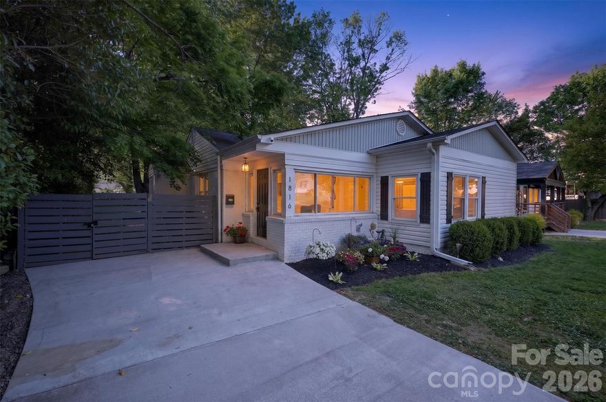 Fully renovated home in a prime Charlotte location. Just minutes from Plaza Midwood, NoDa, and Uptown, this home showcases a blend of refinished hardwoods, new luxury vinyl plank flooring, and tile in the bathrooms. The brand-new kitchen features updated cabinetry and countertops, while the bathrooms have been completely renovated with new vanities, tile, and modern fixtures.

Enjoy a private, fenced backyard with a new outdoor living space—perfect for entertaining. New HVAC installed in 2024. Professional photos and additional details Coming Soon. Agent has interest in property.