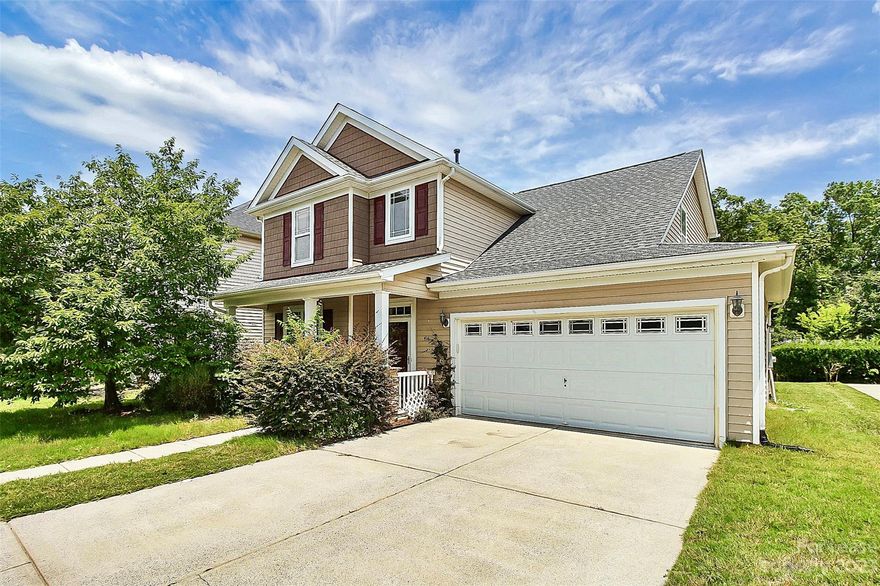 This beautiful home boasts fresh paint and an open floor plan, featuring living, family, and dining rooms, along with a modern kitchen complete with an upgraded gas range and a half bath on the main floor. Upstairs, you'll find the master bedroom, two additional bedrooms with bathrooms, and a laundry area. The primary suite impresses with an updated bath, granite counters, tile floors, two closets, and a cozy sitting area. The backyard is fenced, providing privacy, and comes with an extended stamped concrete patio.

Located in the desirable Pineville downtown area, Traditions offers convenient access to I-485, I-77, Ballantyne, light rail, Carolina Place Mall shopping, dining, and entertainment.

Tenants will be responsible for water, gas, electricity, and lawn mowing, while the owner will cover HOA fees. Washer, dryer, and refrigerator are included in the rent.

Please note that all tenants over the age of 18 will be subject to a credit  and background check, proof of funds.