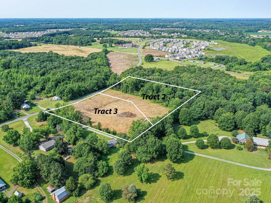 Beautiful Hardwoods and Open land ready for your beautiful new home With the best of both worlds - open space for home and woods for roaming, hunting, private space etc.  Prime location! Minutes to Hwy 74 Bypass and I 485.  Minutes to Indian Trail and Matthews but just inside Unionville township.  Road frontage is marked with pink flags and post with flag on each corner.  Lot 2 to be subdivided from Parcel ID 08-267-005 but now recorded with new Parcel ID and address. There will be 2 additional lots, one beside this lot (UC NOW) and one across the road.  All are listed in MLS as well.  Sellers would like the home built to be 2200 sq ft minimum with brick or fiber cement siding and atleast 2 car garage but open to buyers specs.  Soil work has been done.  Great soil for septic system perfect for 4-5 bedrooms per soil scientist. 
Call for more details. Additional lots for sale. Lot 1 is 6.18 acres/$379,000 and Lot 3 is 3.11acres/ $249,900