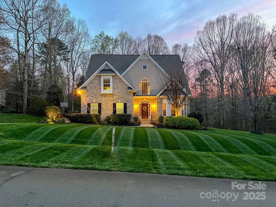 Location! Location! Location! Back on the market due to no fault of the Seller. Nestled on a sprawling 1-acre lot in the heart of Fort Mill, SC! This move-in ready home combines comfort w/ natural splendor. You'll be captivated by serene wooded surroundings that ensure tranquility & seclusion. Main level features a spacious great-room warmed by gas logs, flowing into the open kitchen—ideal for entertaining. A versatile bedroom & full bath provide flexibility for guests/multifunctional use. Upstairs, generous primary suite boasts tray ceiling & walk-in custom closet, add'l bedrooms & office/bonus space w/ built-ins await. Natural light highlights stunning tree-lined vistas from every room. Outside, a deck & built-in awning offer a perfect space for dining/relaxation. Enjoy the firepit w/ flagstone paths, electric, cable, storage building & 15-zone irrigation system. Embrace the joy of coming home — Welcome Home! Listing Agent is Owner.