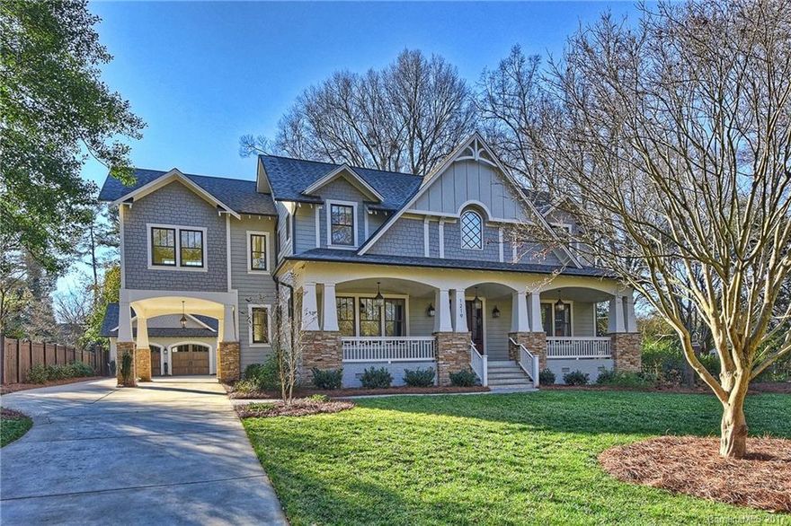 Gorgeous luxury custom home in thriving in-town Cotswold. Stunning Arts & Crafts design paired w/ exquisite finishes & craftsmanship! Open floorplan w/ magnificent Chef's Kitchen - 6'x12' marble-topped island, 48" KitchenAid commercial range, 5' fridge, custom beaded inset cabinets, shiplap backsplash, scullery w/marble, 2nd D/W, and walk-in pantry! Screened porch w/ FP and R/C screen. Stunning master bath; main level BR/BA or office, custom lighting, 8' privacy fence, huge flat lot. Amazing!