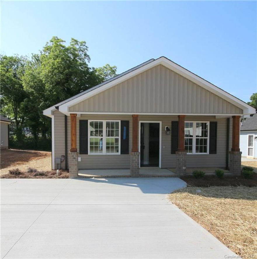 New Construction -Maple custom cabinets, granite counter tops, backsplash in upgraded kitchen.  Walk in laundry room. Large pantry.  To be professionally landscaped/seeded/fertilized/strawed.  Shrubs & bushes planted at house to be finished w/pine needles.  Lots of house for your money !