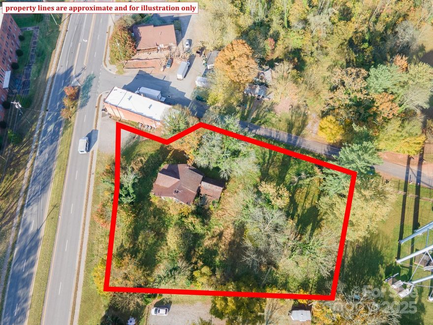 Zoned HID Unimproved Commercial 0.87 tract only 0.6 miles to I-40 at exit 104 on Old NC 18 across from Broughton Hospital. High traffic Visibility. Wide variety of commercial, business, residential and office uses. (See Zoning permitted uses attached in Disclosures) City utilities & zoning. This location is minutes to downtown Morganton.