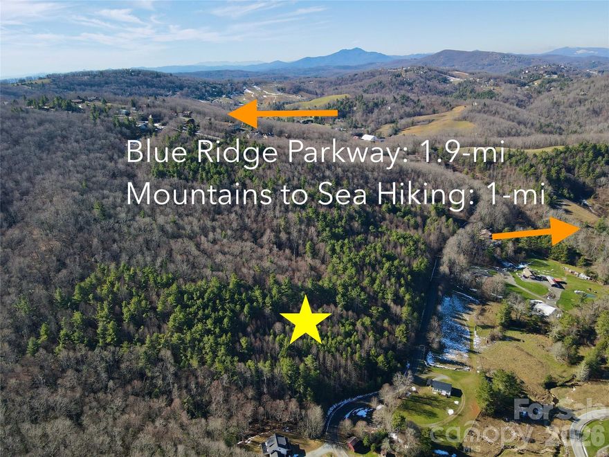 Discover an exceptional opportunity to own approximately 9.69 acres in a sought-after High Country location near Boone and Blowing Rock. This beautiful tract offers mountain view potential, springs, creek frontage, rock outcroppings, and native trees, creating a scenic setting for your mountain retreat. With elevations around 3,500 feet, enjoy cool summer temperatures and the natural beauty of the Blue Ridge Mountains. Located just minutes from the Blue Ridge Parkway, this property is well suited for a full-time residence, vacation home, or private getaway. The land features a mix of flat, gently sloping, and sloping topography, with three areas that appear especially well suited for building, though the possibilities extend beyond those sites. Beautiful mountain ridgeline views can be enjoyed throughout the property, with long-range views near the top that may make an ideal setting for an off-grid mini cabin or guest home. With no HOA or deed restrictions, this property offers flexibility for a variety of uses. The acreage provides room for recreation, hiking, hunting, or even a multi-generational mountain retreat. It could be an excellent option for a small home buildout intended for personal use, rental income, or both. Conveniently located just 7 miles from both Boone and Blowing Rock, you’ll have easy access to shopping, dining, golf, tennis, hiking, biking, equestrian activities, and more. Enjoy paved road access via state maintained roads. Acreage is estimated, and the final amount may be slightly more or less as the property is being divided from a larger 27.69-acre parcel. A survey will be completed prior to closing. Additional acreage is available under MLS 253105 (27.69 acres), MLS 260746 (approximately 4 acres), and MLS 260744 (approximately 14 acres).