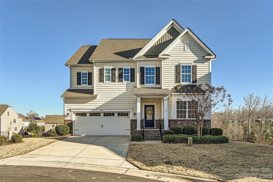 Beautiful basement home on a large cul-de-sac lot in popular Waterside at the Catawba. The popular Hunter floorplan plus an unfinished basement makes this home a gem in a great nhood w/awesome amenities and schools!  Upgraded appls include gas stove, large island, walk-in pantry, and butlers pantry between the kitchen & dinning.  The kitchen opens nicely to living area w/custom built-in and a nice screened porch overlooking greenspace. Upstairs features a perfect layout & 3 full baths! Primary suite is spacious & bright, bathroom is perfect w/large vanity area, tub & shower, private WC and don't miss the dual closets w/organizers! A guest suite with its own full bath, 2 other br's share bath w/dual vanities, plus the loft area makes a great 2nd living/play room!  AND the basement- what an opportunity to add another bed/bath, office, workshop, play room, man cave, party bar, the possibilities are endless! Walk out to the back patio & fire pit area beaming with peacefulness and serenity.