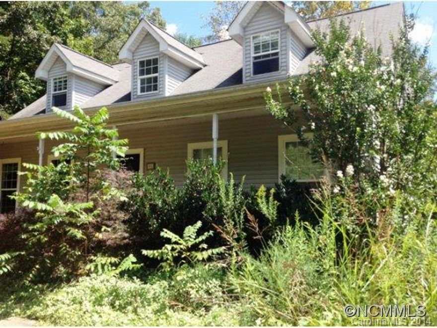 3BD/2.5BA foreclosure in a great spot of Weaverville. H/W floors, 2 fireplaces and a great porch. Property being sold as is, where is. Pre qual or proof of funds with all offers.