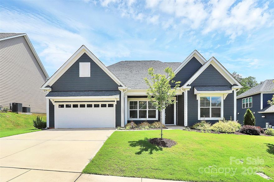 Experience modern living in this pristine, never-before-occupied 4-bedroom, 2.5-bathroom home, encompassing 2,478 sq/ft of thoughtfully designed space. Situated on a generous 0.27-acre lot within the single street cul-de-sac Kensley community. Open-concept floor plan with LVP flooring throughout the main living areas, providing durability and elegance. Equipped with modern appliances, ample cabinetry, a walk-in pantry, and a large island, perfect for culinary enthusiasts. Expansive sliding glass doors lead to a covered back porch, seamlessly blending indoor comfort with outdoor relaxation. The flat and usable backyard offers ample space for gardening, play, or future enhancements. Approximately 2 miles from I-85, facilitating easy commutes to Charlotte and surrounding areas. Close proximity to Concord Mills, Gibson Mill Market, and a variety of local boutiques and eateries in downtown Concord. Schedule your showing of this never-lived-in home today!