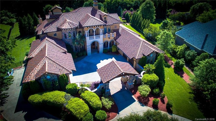 Magnificent Mediterranean masterpiece with gorgeous pool oasis, spectacular outdoor living, and separate guest house. Exquisite quality & details throughout pleases even the most discerning buyer. Barrel ceilings, coffered ceilings, elevator, stone fireplaces, wine cellar, 4 car garage, & media room. Beautiful kitchen-den-breakfast areas. Master suite w/fireplace and gorgeous master bath. Outdoor basketball court. Recent appraisal on this home for $2.44M magnifies this as a great buy!!!