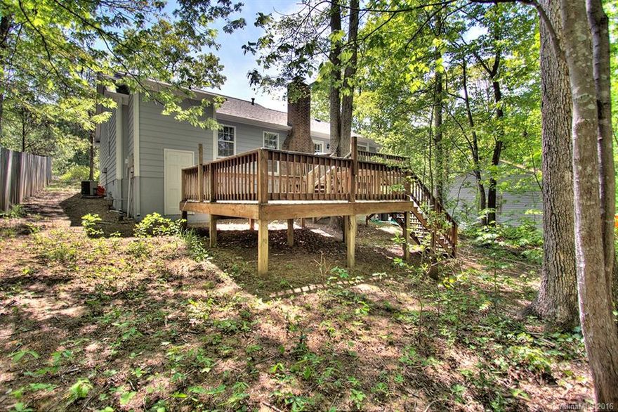 Would you enjoy living on a quiet cul-de-sac in a freshly painted home with new carpet and an enormous multi-level deck overlooking a private back yard?  Would you appreciate landscaping that consists of natural areas, mature trees, and mulched beds so that mowing the grass is a 10 minute chore?  Do you like a large kitchen and breakfast area with views of the rear as well as a formal dining room?  And would you like other features like a fireplace and vaulted ceilings? Good! Welcome Home.