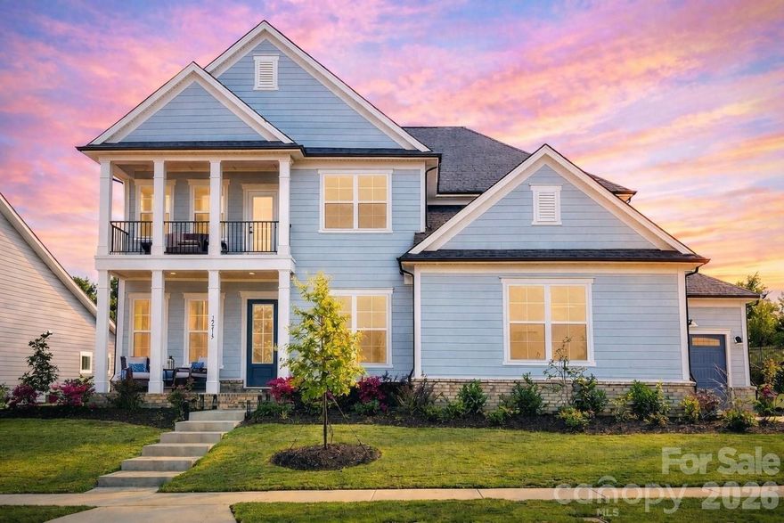 Stunning 2025 New Construction | Rexford Floorplan | Camden. Brand-New, this 5 bed, 4.5 bath home sits on a 0.32-acre lot backing to HOA-maintained foliage.
Home features hardwood floors throughout (no carpet), abundant natural light, and upscale upgrades / finishes including tray ceilings, crown molding, designer lighting, and 8 ceiling fans. The open layout features a white brick fireplace and bright sunroom.
The gourmet kitchen is designed to impress with stacked cabinetry, quartz countertops, KitchenAid appliances, a large island, butler’s pantry, and rare dual dishwashers—ideal for entertaining.
All bathrooms are fully upgraded with walk-in showers, and a main-level guest suite with full bath adds flexibility.
Relax or host across 3 outdoor spaces—a covered patio with gas line, open patio, and private upper balcony.
Additional highlights include motorized TV mount, surround sound prewire, Cat6 wiring, tankless water heater, radiant barrier, high-efficiency HVAC, and built-in pest control system.