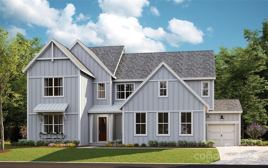 Classica Homes at Stephens Farm! Discover the Napa Marden Farm House plan with an open layout and luxury finishes. The main floor features a spacious Owner's Suite and an additional Guest Suite. The vaulted Great Room and Dining Area feature stacking glass doors that open to an expansive Covered Outdoor Living space. The large Kitchen overlooks the Outdoor Covered Living Area and includes a 36" gas range and walk-in Pantry. The Owner's Bath offers a spa-like experience with designer tile, a large shower, and a freestanding tub. Hardwoods adorn most of the home. Upstairs, you'll find a enlarged Bonus Room, two more bedrooms, a second-floor laundry, two full baths, a tech space, and 182 sq ft of walk-in storage.  Explore the possibilities with Classica Homes and create your dream home today!