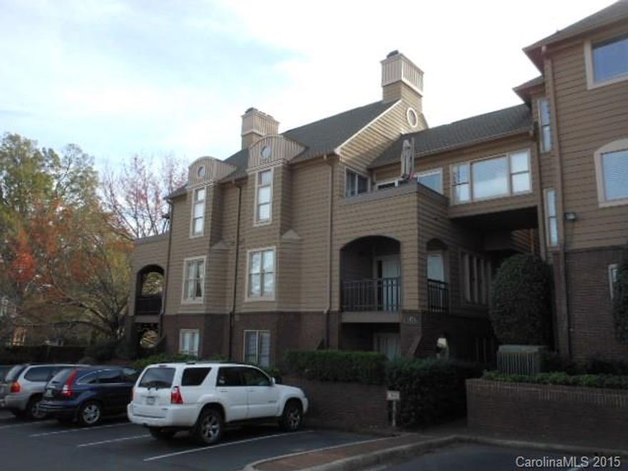Awesome 2 bedroom condo convenient to uptown with community pool. Fully equipped kitchen. Spacious family room with dining area and wood burning fireplace w/ raised tile hearth.  Master bedroom w/ huge closet, access to deck and full private bath.  Spacious secondary bedroom or home office. Furnished laundry room with washer & dryer. Deck over looks community pool.