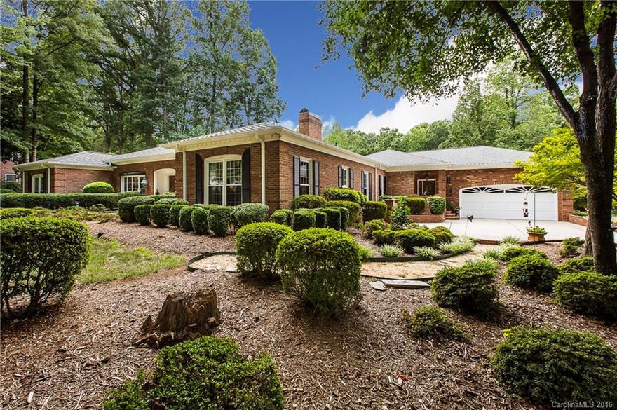 One of a kind Full Brick Home on Pond. Built w/Highest Attn. to Detail  1-Owner Res boasts of Additions, Arch. Features, Indoor Heated Pool, Stately Brick Fencing, & Lg Garage w/Storage Rm & Workshop.  Spacious Ranch offers 3 BR w/4th BR/Study , 3 BA, Formal LR w/ FP, Formal DR, Eat-In Kitchen, Fam. Rm w/Exp Beams, Built-ins, Indoor Grill & Gas FP. HUGE Game Rm w/Full BAR that opens on to Pool or Patio. NO CITY TAXES! See uploaded list for Add’l features on this home. $5K UPGRADE ALLOWANCE!!