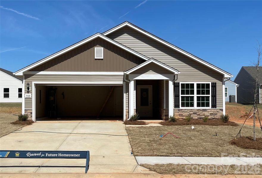 NEW FLOOR PLAN for everyday life! The kitchen is the heart of the home and this one is designed for everything from busy weekday breakfasts to hosting on the weekends. With granite countertops, brand-new appliances, and a spacious island, this kitchen provides ample prep space while keeping everyone connected, thanks to its open layout with direct views into the living and dining areas.  Step out back to your covered patio, the perfect setting for quiet coffee mornings or lively evening BBQs. The backyard is ideal for pets, gardening, or creating your dream outdoor space.   The primary bedroom has a huge walk in closet and spacious en suite bathroom.  You will enjoy the natural flow of this open floor plan.  Whether you're hosting family gatherings or enjoying a quiet night in, the Blanco provides a flexible, elegant space that adapts to your life. 
Ask about Special Financing and Builder Incentives!