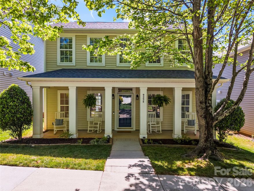 Welcome to 9224 Ducati Lane! This two-story home in the Heritage Green community is a must-see. Step inside to find LVP flooring throughout the main level, installed in 2023. The kitchen features an island with additional seating, a dedicated pantry, and a breakfast nook, and opens into the living room with a gas fireplace and access to the back patio. A dining area and conveniently located half bath complete the main level. Upstairs, you’ll find new carpet installed in March 2026. The primary suite offers a vaulted ceiling, walk-in closet, and an ensuite bath with a tub/shower combination and linen closet. Two additional bedrooms—one with a walk-in closet—and a full bath complete the upper level. Outside experience the cement patio and raised garden beds, installed in 2025, along with the 2 car detached garage. Notable updates include fresh paint in the primary suite and stairwell (April 2026), HVAC replaced in 2021, roof replaced in 2019, and patio doors replaced in 2020. Residents enjoy access to community amenities including an outdoor pool and playground. Conveniently located near dining, shopping, grocery stores, medical facilities, downtown Cornelius, The Cain Center for the Arts and more—don’t miss your opportunity to see this home!