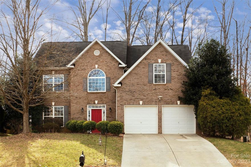 Beautiful home in the great Hampton Place neighborhood. You enter to hardwoods & large dedicated dining room to the left. There is a massive kitchen w/granite countertops & beautiful cabinets. All new appliances in 2021. The breakfast area & keeping room has see thru fireplace that leads into a sunken living room. There is large laundry room & powder room for your guests. Upstairs you will find a massive primary suite w/ tray ceiling, lounging area or office space. Primary bath w/garden tub and shower, also generous closet. The upstairs continues 3 additional bedrooms & another full bath w/ a tub/shower combination.  The sellers replaced the HVAC system in June 2022. You will love the private backyard with an extended patio, raised beds for all your planting needs & a nice storage building. There is inground irrigation which has never been used by sellers & they don't know if it is operational. The back yard has apple, peach, & fig trees, w/very private setting.