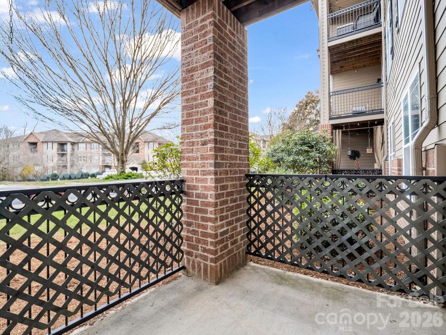 Welcome to 181 Brickton Village Circle #105, an exceptionally clean, well-maintained, move-in-ready first-floor condo offering easy, no-step access and comfortable single-level living, making loading and unloading gear a snap.
This 2-bedroom, 2-bath home features a split-bedroom layout and 9-foot ceilings that create an open, airy feel throughout. The interior has been beautifully cared for, with floors in excellent condition that truly stand out.
A key highlight is the dedicated gear and laundry room, complete with a washer and dryer, ideal for storing outdoor equipment, or everyday essentials. The ground-level entry makes bringing in groceries, gear, bikes or equipment simple and convenient.
The kitchen includes stainless steel appliances and a garbage disposal, and the heat pump installed in 2023 provides efficient, reliable comfort year-round. Step outside to a covered patio, perfect for relaxing and enjoying some quiet outdoor time.
Brickton Village includes a dog park and walking trails, along with picnic and grill areas and a disc golf basket. HOA dues cover water, sewer, garbage, landscaping, and exterior maintenance so you can spend your time doing what you want!
This is an owner-occupied community where rentals are not permitted, helping maintain a quiet, well-kept neighborhood. Located in Fletcher, you are just minutes from shopping, dining, outdoor recreation, and the airport, making it easy to enjoy everything Western North Carolina has to offer.