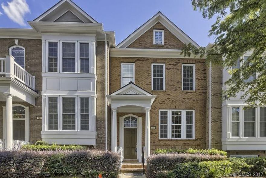 Well appointed 3 Bedroom/3.5 Bath townhome in the coveted Baxter Village community. Home features upgrades throughout, including granite counter tops, hardwood floors, tray ceilings, wainscoting and much more! 2 Master Bedrooms on 2nd floor and  private bedroom suite/ office and full bath on lower level. Move In ready with new paint and carpet! Just minutes from shops, restaurants, an array of neighborhood amenities and convenient interstate access.