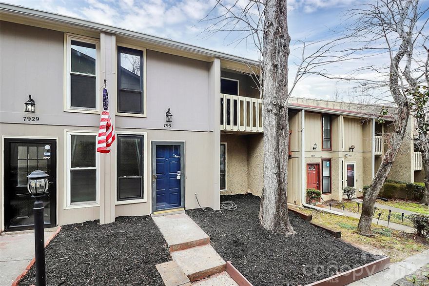 Please note all new windows (8) have been ordered and will arrive Mar-15-26 and be installed. Don’t miss this beautifully remodeled townhome located in one of South Charlotte’s most convenient areas—just minutes from shopping, dining, and major highways. This stunning 2-bedroom, 2-bath home boasts an open floor plan with contemporary updates throughout for a truly modern feel. Gorgeous kitchen featuring brand-new soft-close cabinets, granite countertops, stainless steel appliances, tile backsplash, and stylish updated lighting and fixtures. Spacious living and dining areas complete with new flooring, lighting, an oversized wet bar, and a cozy fireplace—perfect for entertaining or relaxing. New carpet upstairs leads to two generous bedrooms, each with remote-controlled ceiling fans and fully upgraded ensuite baths. Enjoy a private fenced patio, ideal for morning coffee or evening relaxation. Low HOA fees, Excellent accessibility to city amenities and major routes. Perfect for owner-occupants or investors alike. This one has it all—style, comfort, and location. Schedule your showing today and fall in love with your new home!