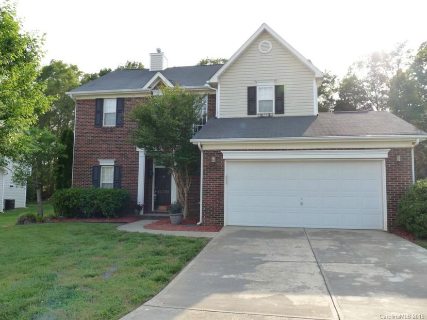 This house is at a great location. 3 bedrooms and 2 car garages. Open floor plan, large loft. Beautiful hardwood floors throughout the first floor. Nice kitchen with upscale appliances. Huge flagstone patio w/in-ground firepit and sitting wall. 3 bedrooms are upstairs. Master has walk-in, built-out closet. Tons of shopping and restaurants surrounding. Minutes to Blakeney and I-485. Available Now!!