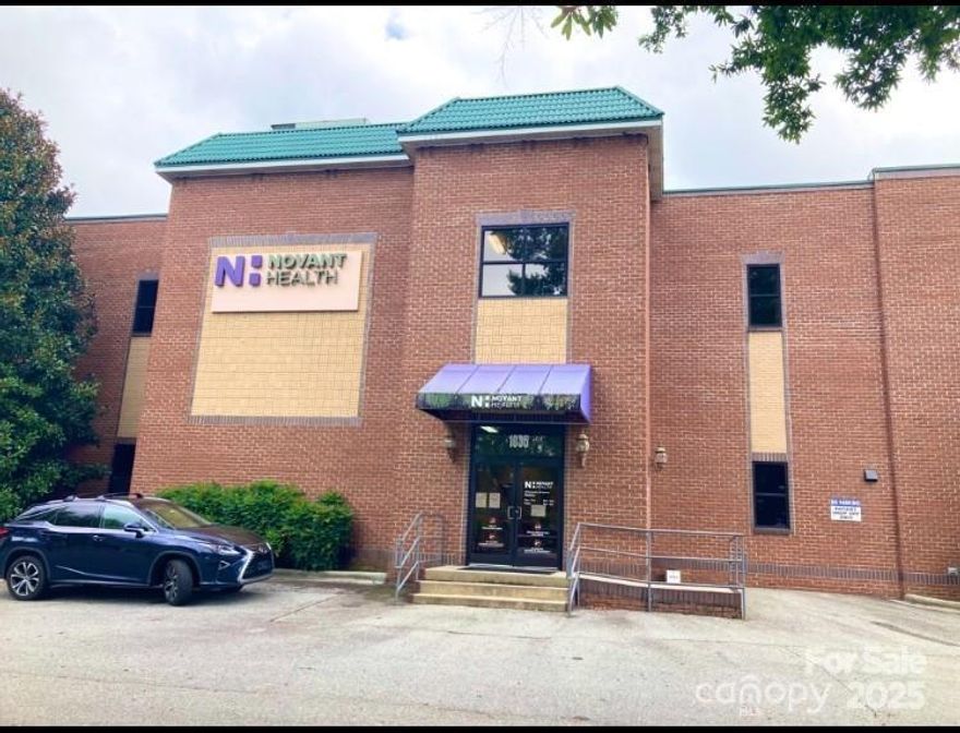 Prime office space—medical/professional suite—ready for your business. Excellent updated condition. Brick building with ample parking and great location just off Jake Alexander Blvd. Spacious second floor reception and waiting area.  Office/examining rooms, bathroom, and storage space. Partially furnished. Additional office/medical examination room equipment is negotiable.