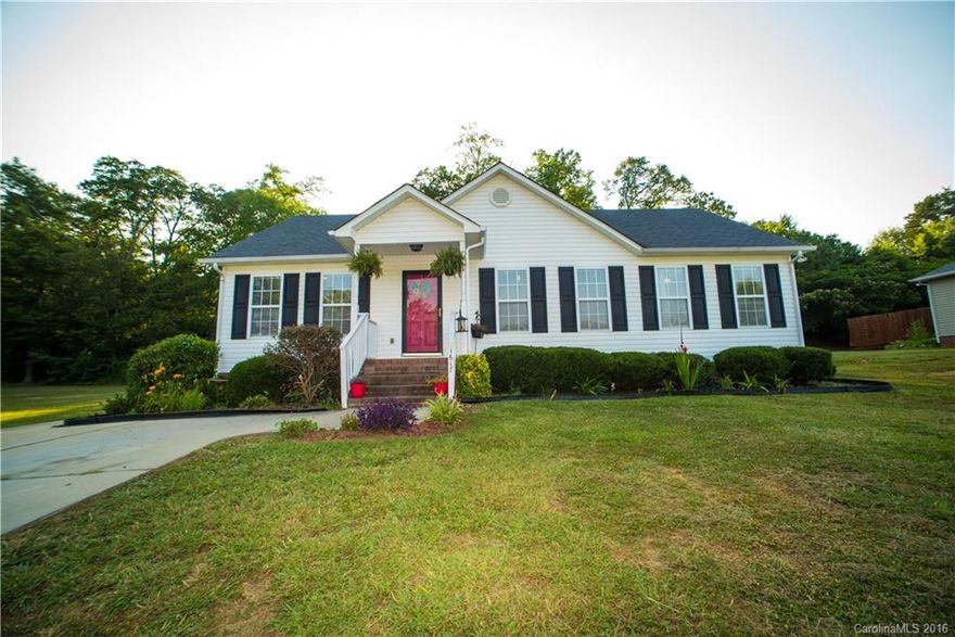 Looking for a home with easy access to the interstate, shopping & restaurants? Well this is the house for you! Come inside this beautiful ranch w/ hardwood floors, spacious master bedroom & upgraded bathrooms w/ new sinks, toilets, floors & granite counter tops. Considering hosting a summer cookout? Step outside on the deck & gorgeously maintained yard. Need extra storage space? The outside storage building is included. Established neighborhood with no HOA dues. One-year home warranty included.