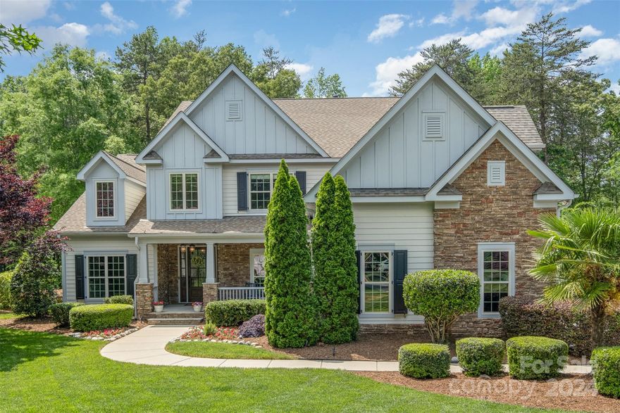 This exquisite golf course community has entertainment for every age group! This sophisticated 2-story offers meticulous attention to detail. Featuring 5 beds & 5.5 baths, the open floor plan is upgraded throughout. Entertain effortlessly in the spacious great room, complete with a fireplace, built-ins, & dry bar. Dream kitchen boasting stainless appliances, generous center island w/seating, pantry, & breakfast area. Enjoy entertaining in the sunroom with EBreeze windows & heated floors. Luxurious owner’s suites on both levels.Lavishly appointed bathrooms with saunas & walk-in closets. Cinema room with wet bar on 2nd level for movie nights. Ample closet space & ensuite baths in every bedroom. Additional features include laundry rooms on both levels, encapsulated crawl space, water filtration system, & garage with epoxy flooring. Large paver patio with a custom fireplace, built-in seating, & a built-in grill. This home provides unparalleled luxury!