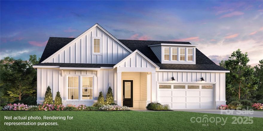 PROPOSED CONSTRUCTION: A bright, expansive great room is the heart of the Badin. The dining area & large rear covered patio are overlooked by the well-appointed kitchen, complemented by a large center island, plenty of counter and cabinet space, sizable walk-in pantry, and convenient workspace. Highlighting the exquisite primary bedroom suite is an ample walk-in closet, spa-like primary bath, luxe shower with seat, and a private water closet. Located in The Pines at Sugar Creek, a vibrant 55+ community designed for low-maintenance living and an active lifestyle. Future community amenities will include a pool, spa, pickle ball, tennis & bocce courts, fitness center, clubhouse and more. Secure your spot in this sought-after community and personalize your dream home today! Pricing reflects the base home price and homesite premium only. Structural & design upgrades are not included and are available at an additional cost. Prices are subject to change based on selections and availability.