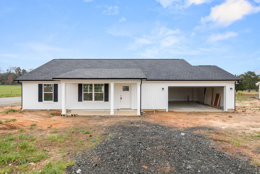 UNDER CONSTRUCTION!! BEAUTIFUL Arts & Crafts home in GREAT location! Walk into designer LVP flooring in all main living areas of the home. Great Room is BIG and leads right into the kitchen and dining area. Kitchen is STUNNING with nice sized island w/bar seating, SS Appliances, white shaker cabinets w/granite countertops- a cook's dream! With the dining are right next to the kitchen, and the open floorplan, entertaining will be AWESOME in this home! It is a SPLIT-FLOORPLAN home with the primary on the right side of the home and the 2 additional bedrooms on the left. ALL bedrooms have PLUSH carpet! The primary hosts a ceiling fan, HUGE walk-in closet, dual granite vanity, and walk-in shower! The 2 guest bedrooms are a good size and share the second full bathroom w/single granite vanity and tub/shower combo. ATTACHED 2 car garage leads you into the mud room w/BUILT-IN lockers, and the laundry is located next to the mud room. Come see this one today!