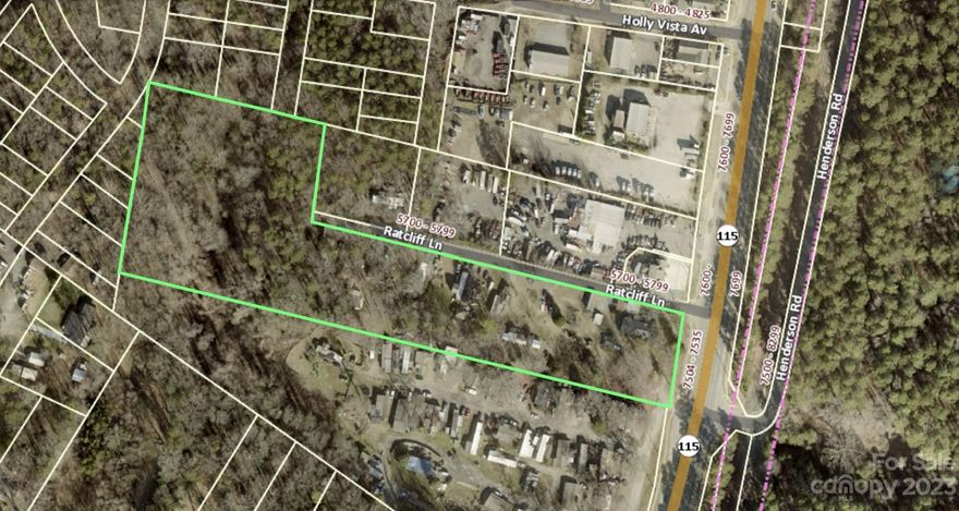 PRIME LOCATION FOR NEW DEVELOPMENT ON 16.89+/- ACRES WITH OVER 740 FEET OF ROAD FRONTAGE on Old Statesville Road (HWY 115) just south of W T Harris. This site is being sold together with the adjoining properties at 7535 Old Statesville Rd and 5701 Ratcliffe Lane. Properties have split zoning; CG and MHP per new UDO. Sellers anticipate developer rezoning and clearing the property. Future City of Charlotte 2040 Area Plan envisions Neighborhood 1 allowing for duplex, triplexes, or quadraplexes. Neighborhood 1 had 3 classifications A, B or C that specify minimum SF area per building unit, setbacks, etc. PROPOSED: RED LINE commuter rail and Community Activity Center with retail, dining and entertainment across Old Statesville Road. Existing mobile home leases will be terminated 30 days prior to closing. Buyer must handle any evictions, trailer abandonment, demolition and removal of remaining personal property. Mobile homes date back to 1958; there are approximately 56 units.