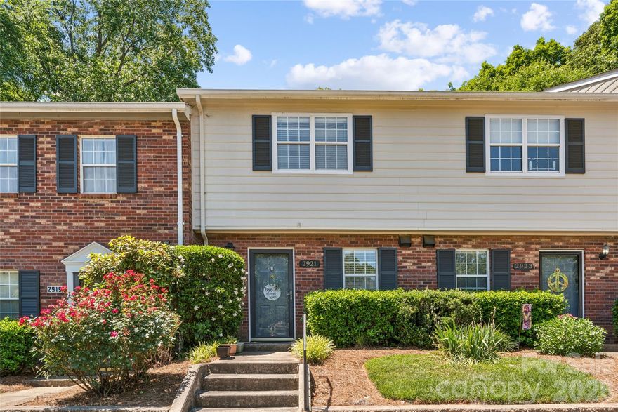 2921 Heathstead Place offers the highly desirable 28210 lifestyle without the SouthPark price tag. Located in the established Heathstead community, this 2 bedroom, 1.5 bath home is just minutes from SouthPark, dining, entertainment, and luxury retail experiences. Enjoy convenient access to the LYNX Light Rail with quick connectivity to South End, Uptown Charlotte, Pineville, and University City, making it easy to enjoy everything Charlotte has to offer. Inside, the home features a cozy wood burning fireplace, two assigned parking spaces, and a private fenced patio backing to a wooded area for added privacy and outdoor enjoyment. An exterior storage closet provides additional storage space. Seller states the roof was replaced approximately 3 to 4 years ago and boasts a new water heater! Heathstead is known for its mature landscaping and outstanding community amenities including two outdoor pools, tennis courts, sidewalks, streetlights, scenic walking trails, and a clubhouse located in the historic Heath Farm Mansion. Prime location near Quail Hollow Country Club, Quail Corners, Park Road Park, Greenway Trailheads, and SouthPark. Offered below tax value, this is an excellent opportunity in one of Charlotte’s most convenient and desirable areas.