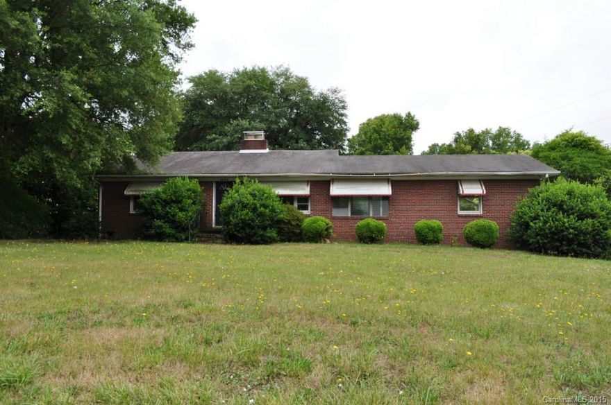 Excellent investment opportunity on this property with 1/2 acre lot.  Located in Marshville next to East Union Middle School in Hwy 74 with high traffic; Property can potentially be zoned  commercial. Property is being sold as-is; Come see the potential before is gone!!!!