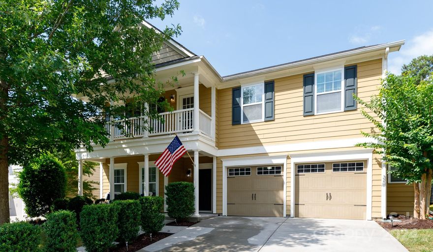 Awesome 4 bedroom, 2.5 bath home in Tega Cay offering a spacious open, layout including Office with French Doors and Dining Room. Kitchen is highlighted with island, granite countertops, ss appliances, pantry and breakfast bar. Upper level has Bonus Room with balcony access, all bedrooms including primary suite, laundry room and walk-in closets. Plasma Air System, an Echobee security system option and epoxy garage flooring. Located in the award-winning Fort Mill School District. Amenities of this neighborhood include clubhouse, fitness center, pool, picnic area, playground, tennis courts, trails and sport court, walking paths in neighborhood to many fun facilities.  Close proximity to Airport, new Water Park, new Park, Putt Putt and public Golf Course and only a mile distance away to river access for kayaking & boating. All new siding on back to sides and replacement of some boards up front to blend. Property taxes are currently at a higher investor rate, not primary residence rate.