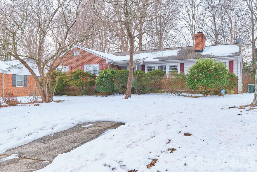 Charming 1957 ranch-style home offering one-level living with 3 bedrooms and 2 full baths. Spacious living room features a cozy fireplace and abundant natural light. Eat-in kitchen includes a pantry and flows nicely into the dining room. Den is currently used as an exercise room but would make a great second living area or home office. Enjoy a spacious backyard with plenty of room to relax or entertain. Conveniently located within minutes to Tanger Family Bicentennial Garden, Friendly Shopping Center, hospitals, grocery stores and the highway. All you need in one location.