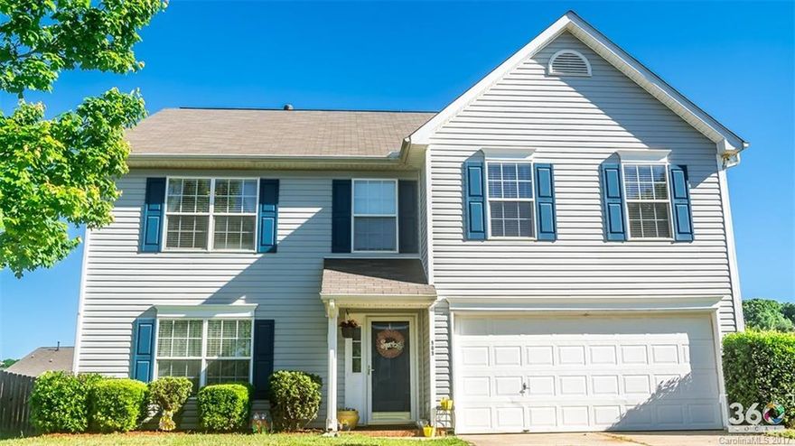 SPACE-SPACE-SPACE!  Large open living areas, spacious bedrooms with walk-in closets, plenty of counter space and cabinets in kitchen and big yard in a great neighborhood.  Privacy fence in place bring the kids and pets room to run and grow.  Garden soaking tub in master and separate shower. Ready to move in. Award winning Clover School District and desirable Clover area.