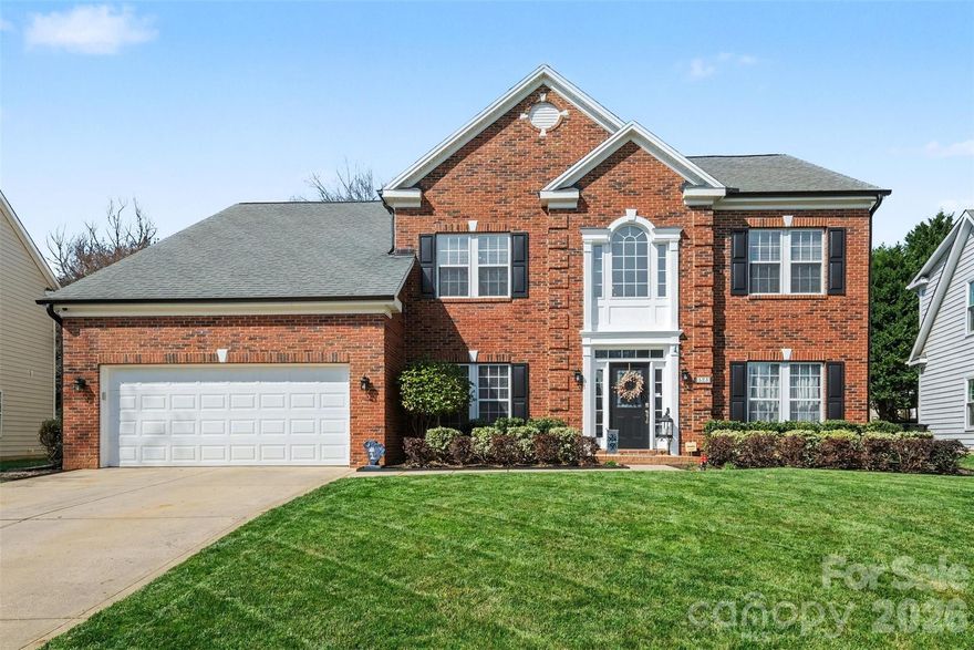 Located on a quiet cul-de-sac in the desirable Knightsbridge community of Fort Mill, this beautiful home sits on a spacious, level lot with mature trees and well-kept landscaping. The classic brick exterior and welcoming curb appeal create a strong first impression, while the generous yard provides plenty of space to relax, play, or entertain outdoors.

Inside, the home features a bright and functional layout with spacious living areas designed for both everyday living and hosting guests. The main level offers a comfortable flow between the living room, family room, dining area, and kitchen, creating multiple spaces to gather while still maintaining an open and connected feel. Large windows bring in natural light throughout the home, and a sunroom just off the main living area adds an additional flexible space that can be used for relaxing, working from home, or enjoying views of the backyard.

One of the highlights of the home is the large screened-in porch that overlooks the yard, providing the perfect spot for morning coffee, outdoor dining, or unwinding in the evenings while enjoying the peaceful setting.

Upstairs, the spacious primary suite offers a private retreat and features a beautifully updated primary bathroom with modern finishes and a clean, refreshed design. Additional bedrooms and flexible bonus space provide plenty of room for guests, hobbies, or home offices.

The backyard offers a wide, open lawn with plenty of room for outdoor activities while maintaining a sense of privacy within the neighborhood setting. In-ground irrigation makes lawn care easy!

Residents of Knightsbridge enjoy a variety of community amenities including a clubhouse, outdoor pool, tennis courts, recreation areas, sidewalks, scenic ponds, and walking areas throughout the neighborhood. The location places you in the heart of Fort Mill, close to highly regarded schools, shopping, dining, and everyday conveniences, with easy access to Charlotte for commuting. The nearby Catawba River and local parks also provide great opportunities for outdoor recreation, making this home an excellent blend of comfort, location, and lifestyle.