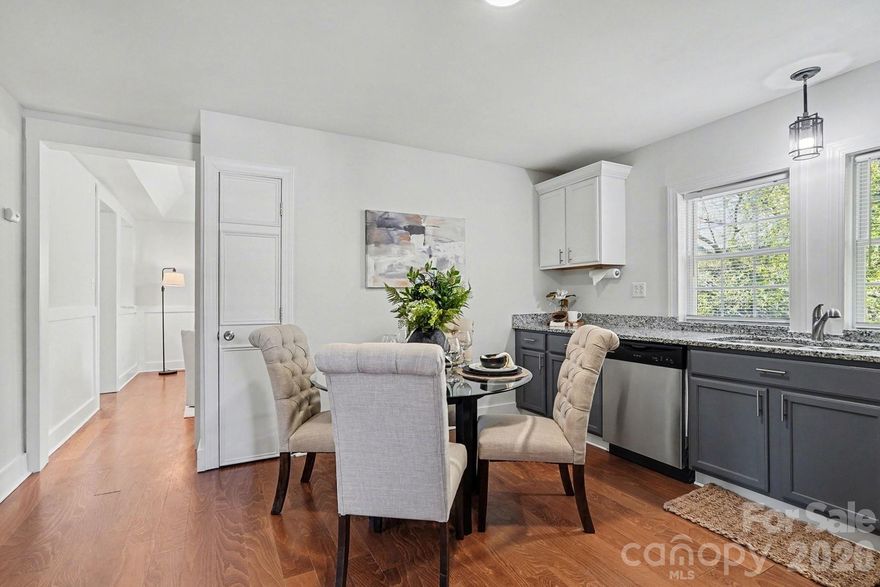 New in Old Town Cramerton- Enjoy walkable small-town living in the heart of Cramerton, just minutes from the trails, kayaking, biking, and outdoor recreation at Goat Island Park and Riverside Park. Local shops, dining, and community amenities are all within walking distance, and residents enjoy free admission to the community pool.


This charming bungalow located on up and coming street features an expansive new front porch with accessible ramp creating rare **zero-entry access**. Inside, **fresh neutral paint throughout** and abundant **natural light** highlight beautiful engineered hardwood floors. The welcoming foyer opens to a spacious family room with an elegant tray ceiling that adds character while maintaining classic charm.


The **large eat-in kitchen** offers plenty of cabinetry, **granite countertops**, and **stainless steel appliances** and pantry—perfect for everyday living or entertaining.


Generous bedrooms provide excellent **closet space and storage**, including a coat closet, pantry, linen closet, laundry room and well-appointed bedroom closets—rare for homes of this style.


Step outside to enjoy **private outdoor living** with a **fenced backyard and new deck**, ideal for relaxing or hosting friends.




**Recent improvements include fresh interior paint, new gutters and fascia, front porch, back deck and a new crawlspace vapor barrier., home is termite bonded** . What more could you want? This home is move in ready!