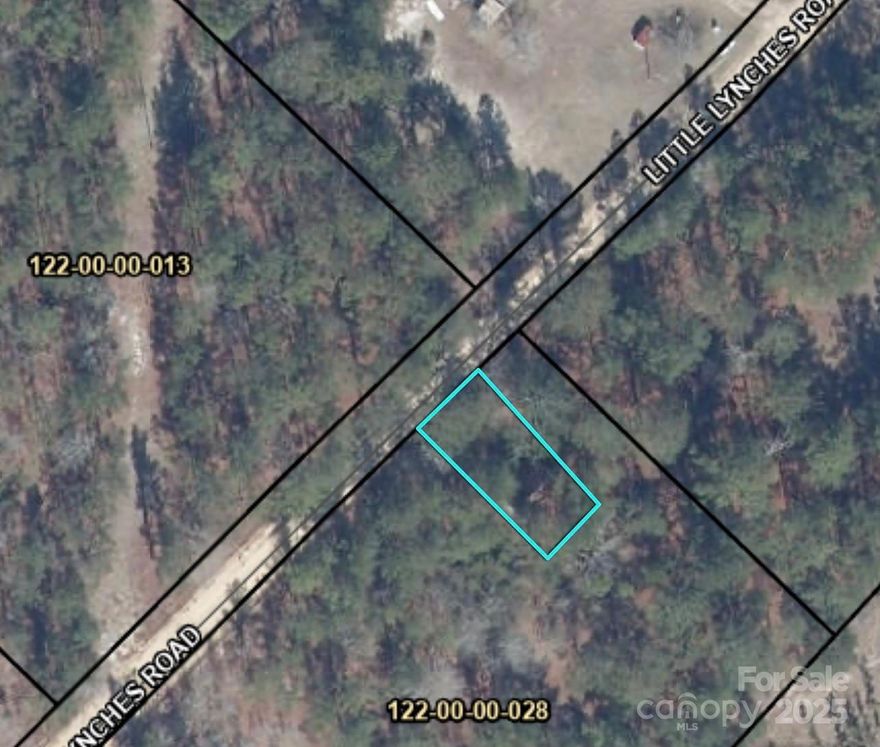 Discover affordable country living on this 0.08-acre parcel nestled along Little Lynches Road in peaceful Bethune, South Carolina. This small but versatile lot offers a great opportunity for anyone seeking a quiet rural retreat, a future homesite, or a simple investment property in Kershaw County.

?

?? Property Highlights
 • 0.08 acres of land in a tranquil, rural setting
 • Perfect for a tiny home, small modular, or investment lot (verify county requirements)
 • Frontage on Little Lynches Road provides convenient access
 • Surrounded by scenic countryside and minimal traffic
 • Low annual taxes and easy to maintain — ideal for investors or those looking to secure affordable land ownership
 • Located within minutes of downtown Bethune, with quick access to Camden, Kershaw, and Hartsville
 • Close to outdoor recreation areas, fishing spots, and the quiet charm of small-town South Carolina

?

?? Additional Details
 • Zoning: Residential 
 
 • Tax Map / Parcel ID: 122-00-00-013A
 • Lot Size: 0.08 acres (per county records)