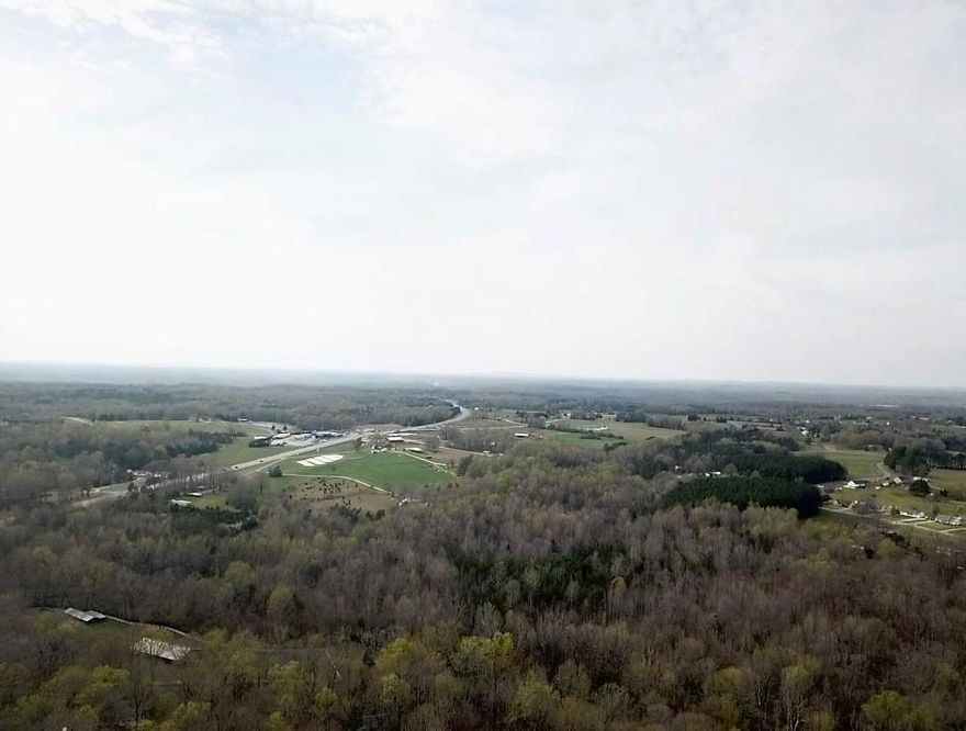 One of a kind development property near York.  54 +/- ac adjacent to Spring Lake Country Club and the City of York. (This allows possible annexation).  Sewer is on the property and city water is nearby.  Road frontage on Hwy 5 (500 + ft). Springlake Road (350Ft), Diane Road  Cul-de-sac frontage.  sewer runs along the creek on side property line. Current zoned as SFR-40. Wooded and rolling topography.  Pines on Springlake and presently being harvested (3 acres).