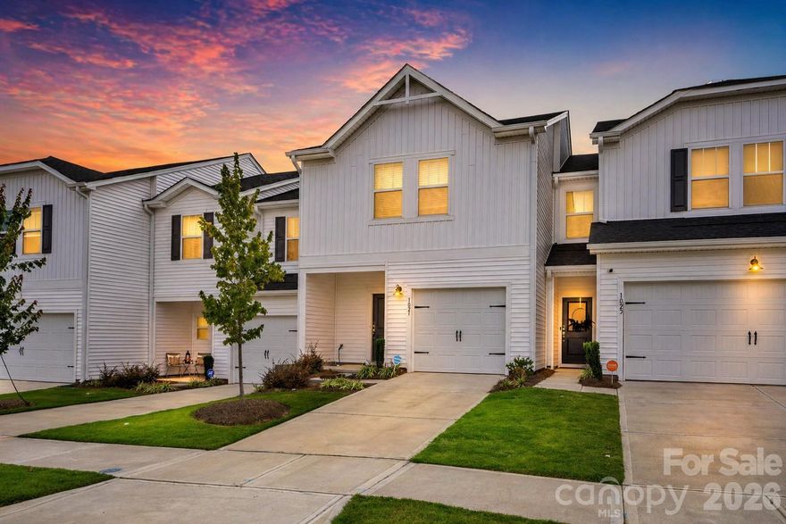 Looking for a move-in ready home in Charlotte, North Carolina with modern style, a great location, and low upfront costs? This like-new 3-bedroom, 2.5-bath townhome offers over 1,600 square feet of thoughtfully designed space—perfect for first-time home buyers, investors, or anyone looking for a turnkey property. Qualified buyers may even take advantage of up to 100% financing plus $10,000 in closing cost assistance, making homeownership more attainable than ever. Inside, you’ll love the bright open-concept layout that seamlessly connects the kitchen, dining, and living areas—ideal for entertaining or everyday living. Upstairs features three spacious bedrooms with walk-in closets and a conveniently located laundry room. The location is hard to beat, just minutes from Uptown, South End, NoDa, Plaza Midwood, Charlotte Douglas International Airport, and the U.S. National Whitewater Center. Additional highlights include a one-car garage prepped for an electric vehicle, energy-efficient features, a transferable builder warranty, and meticulous one-owner care. If you’ve been searching for an affordable, low-maintenance home in Charlotte with strong rental potential or an easy place to call home, this one is worth a look.