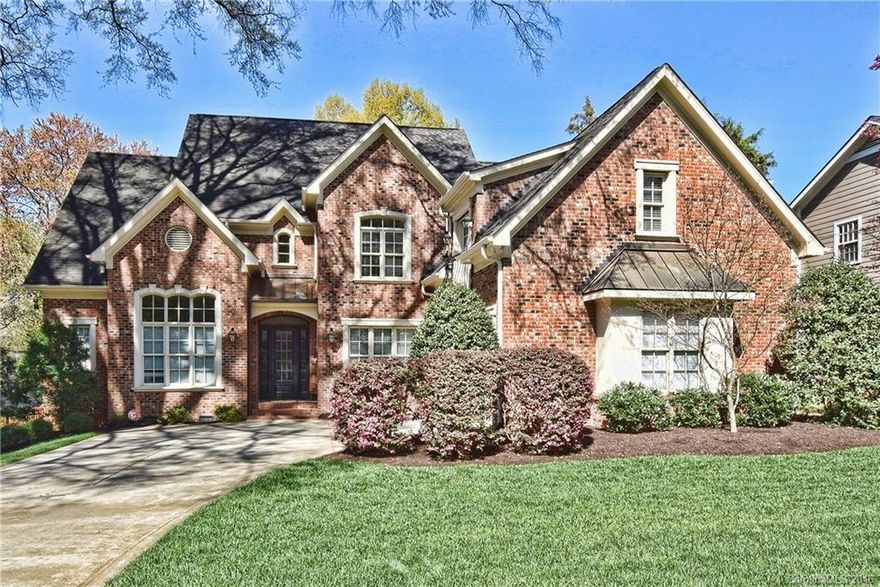 Beautifully appointed custom home on desirable Myers Park Street.  Home features high ceilings, heavy moldings, hardwood floors and open floor plan.  Master retreat on main level.  Gourmet kitchen opens to living room and lovely covered terrace overlooking private, fenced back yard with mature landscaping.
Upper level offers spacious entertainment/media room with large custom bar and Juliette balcony.
Walk to Freedom Park, shopping districts on East Blvd, Selwyn Ave and Park Rd.
Welcome Home!