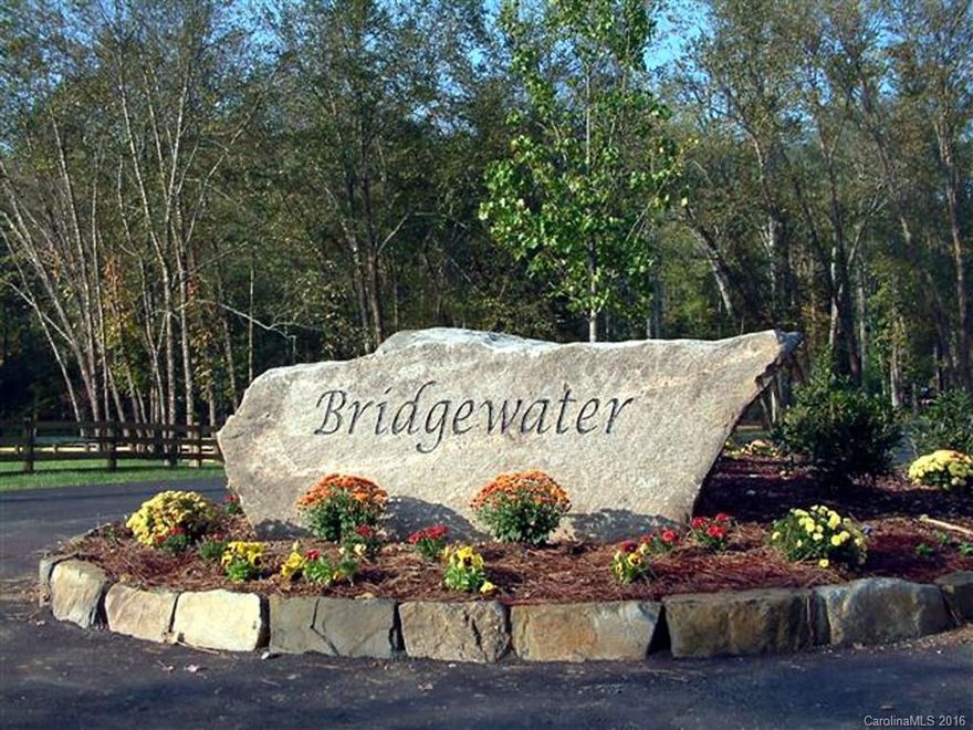 Great opportunity to own a creek front lot in premier community of Bridgewater. Lot offers Gap Creek frontage.  Bridgewater is a gated community with 3 parks, walking trails and all underground utilities.