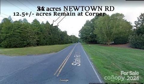 12+/-acres New Town Road Waxhaw NC 28173