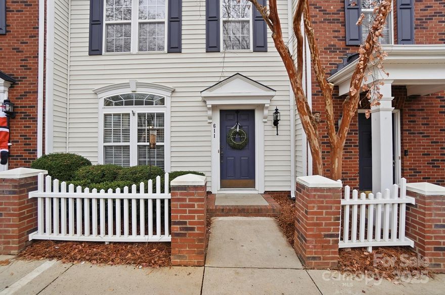 Come fall in love with this picket fence neighborhood! It is a hidden gem located in the heart of Rock Hill's best shopping and dining. This inviting townhome offers a comfortable, stylish, and functional layout. Move-in ready and freshly painted! The spacious kitchen features a breakfast bar and pantry, open to the dining area for easy entertaining, and morning coffee by the window. A convenient first-floor guest bath is nearby. A bright living room at the back of the home provides natural light and easy access to rear parking via alley. Upstairs, two generously sized primary suites, each includes an ensuite bath and large closet - one with a shower/tub combo, the other with a walk-in shower. Additional highlights include attached exterior storage, guest parking in front, sidewalks with streetlamps, and a beautiful community pool. With easy access to I-77, it provides a quick commute to Charlotte. This sought-after location blends convenience and charm. SELLER IS PROVIDING A FULL ONE YEAR HOME WARRANTY